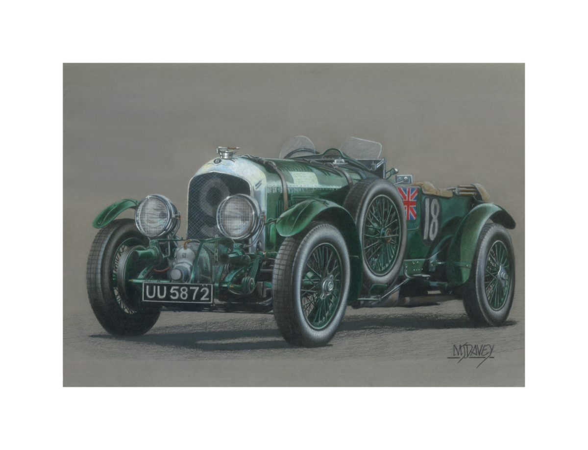 4½ Litre ‘Blower’ Bentley - Small Giclee Print