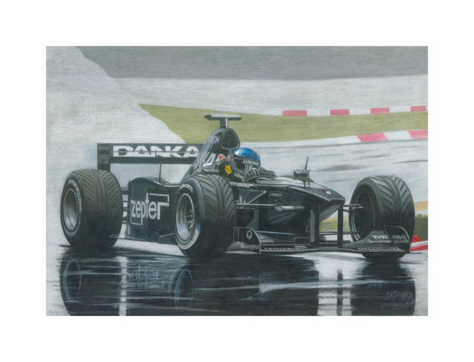 Arrows A19 With Pedro Diniz At The Wheel. Small Giclee Print