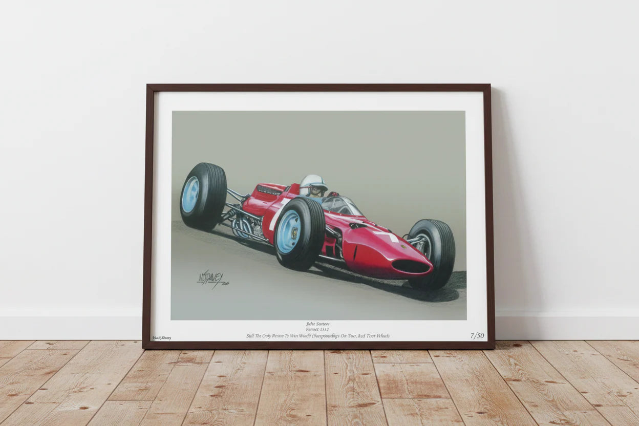 Ferrari 1512 With John Surtees At The Wheel, Limited Edition Giclee With CEO